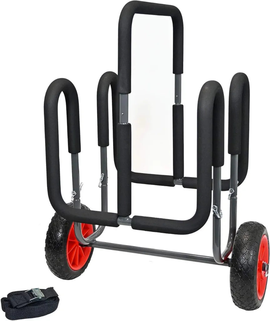 Chariot de Transport en Aluminium pour Deux Planches de Surf ou SUP