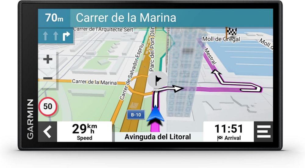 GPS Garmin DriveSmart 66 avec Cartes Européennes et Trafic en Temps Réel