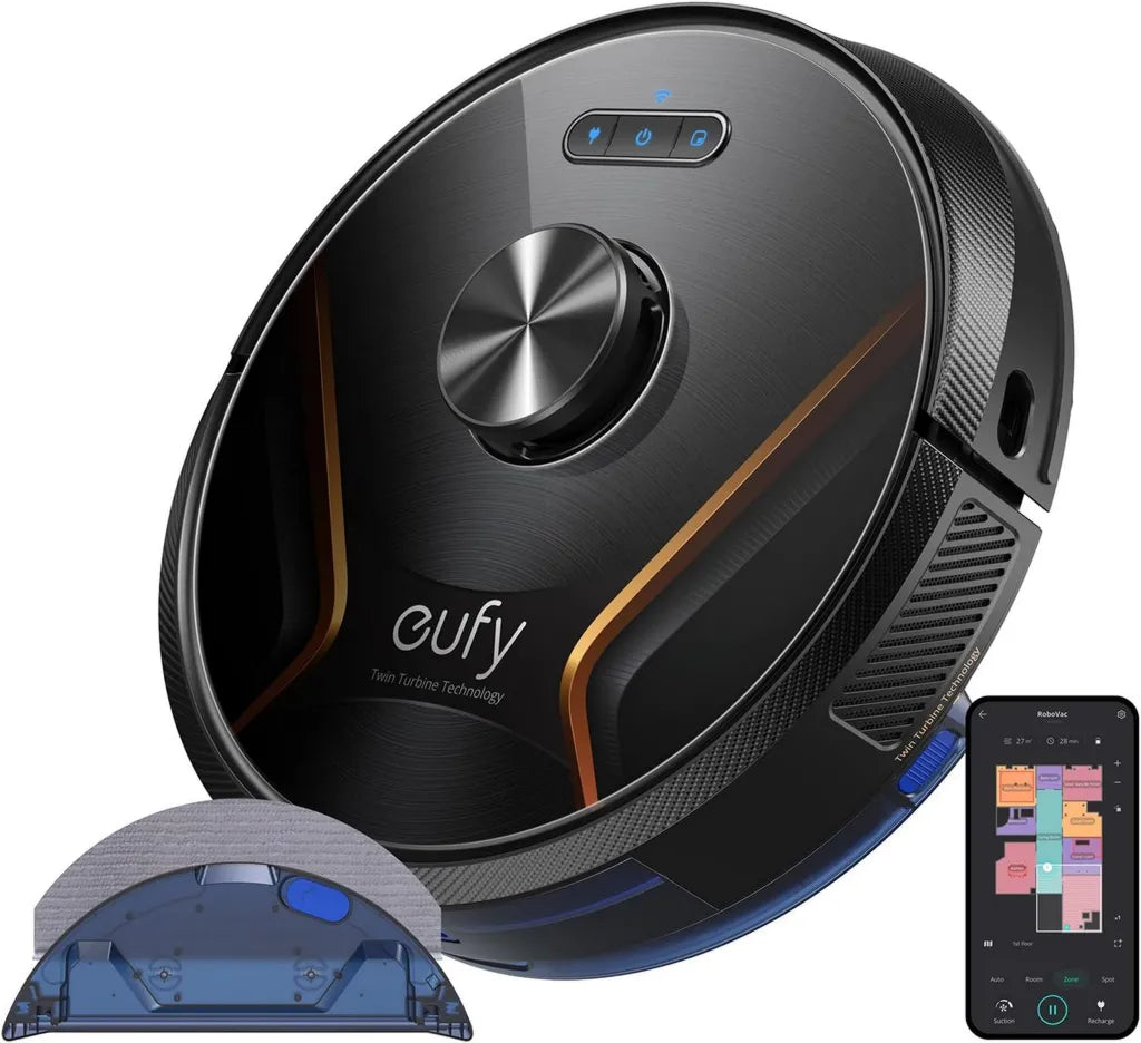 Robot Aspirateur eufy X8 Hybrid avec Navigation Laser et Nettoyage 2-en-1