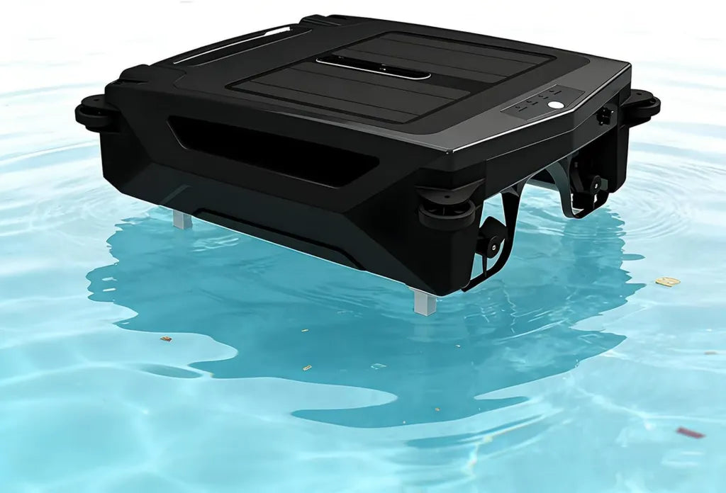 Robot de Nettoyage Solaire pour Piscine, Modèle 2026 Amélioré, Fonctionnement Continu pour Piscines Enterrées et Hors Sol