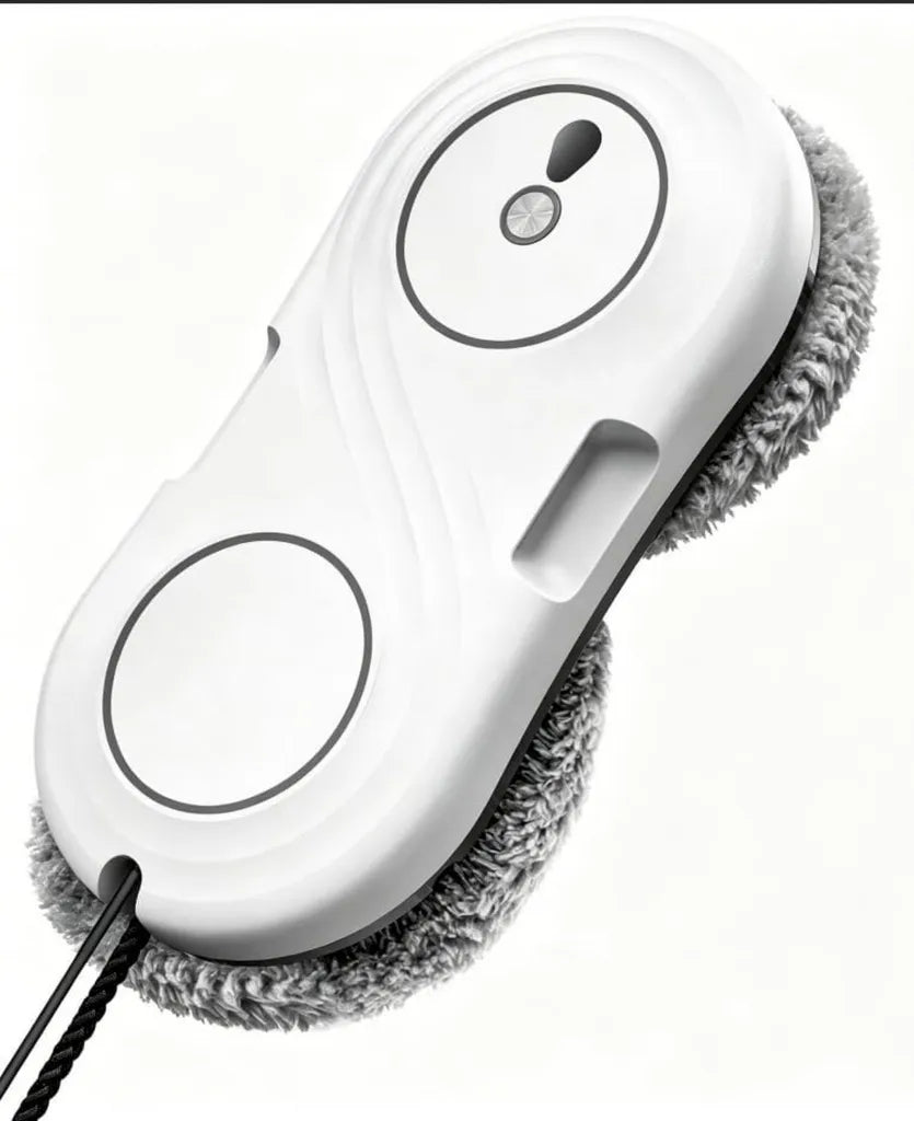 Robot lave-vitres intelligent, aspiration puissante 7000 Pa, design ultra-mince 63 mm, nettoyage précis à double hélice, détection de bordure, 3 modes automatiques
