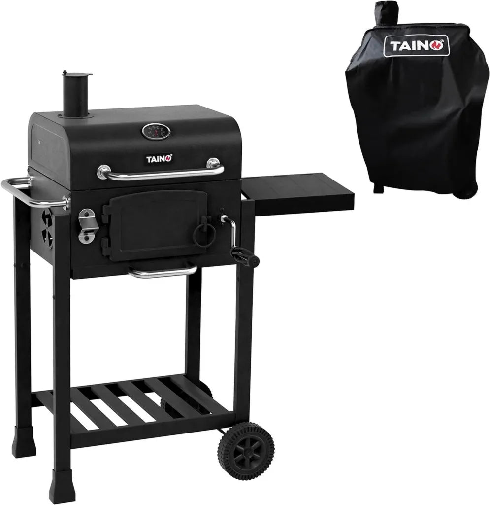 Fumoir Combiné Charbon et Gaz avec Housse de Protection