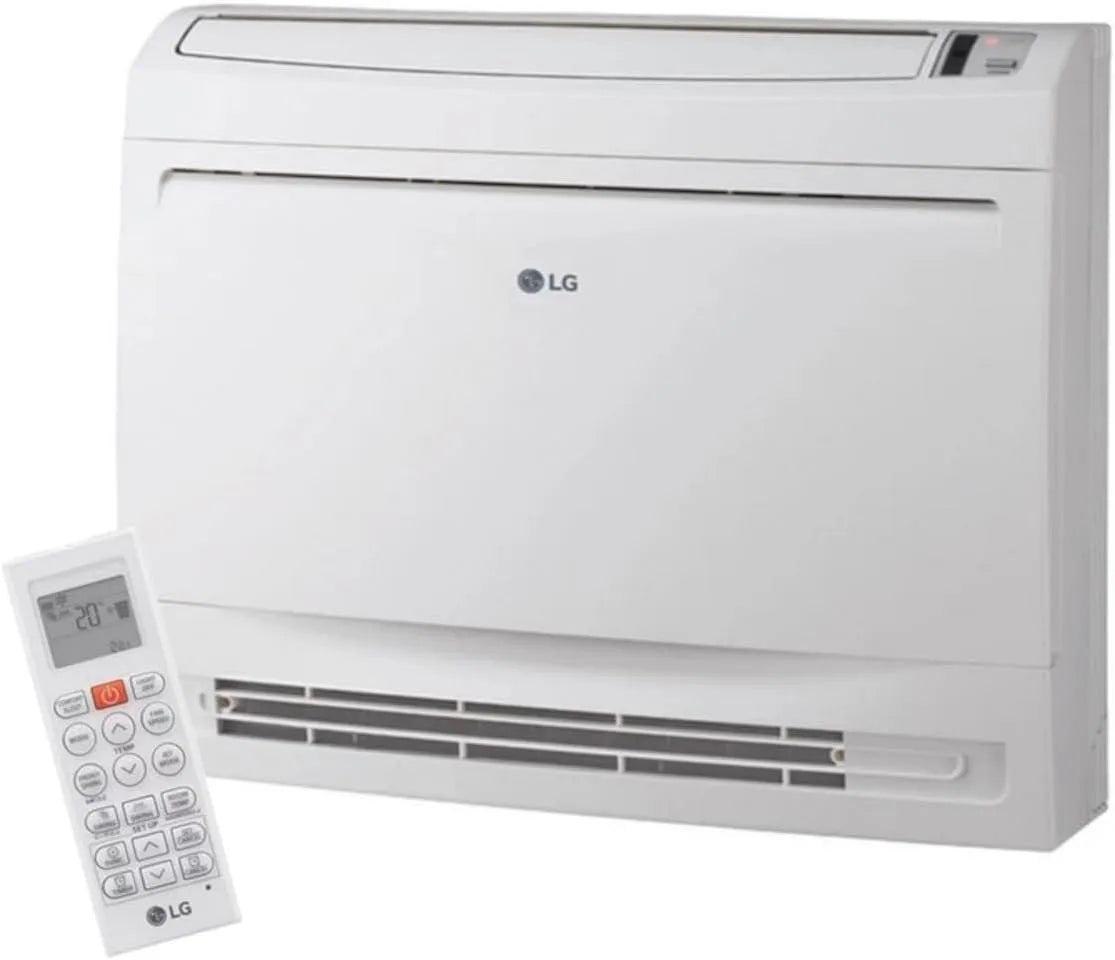LG UQ12F.NA0 Climatiseur, extérieur, blanc, Pompe à Chaleur 4 kW, 5 kW, Froid 3, LG Unité Intérieure Console 12000 Btu UQ12F.NA0 pour Systèmes Mono ou