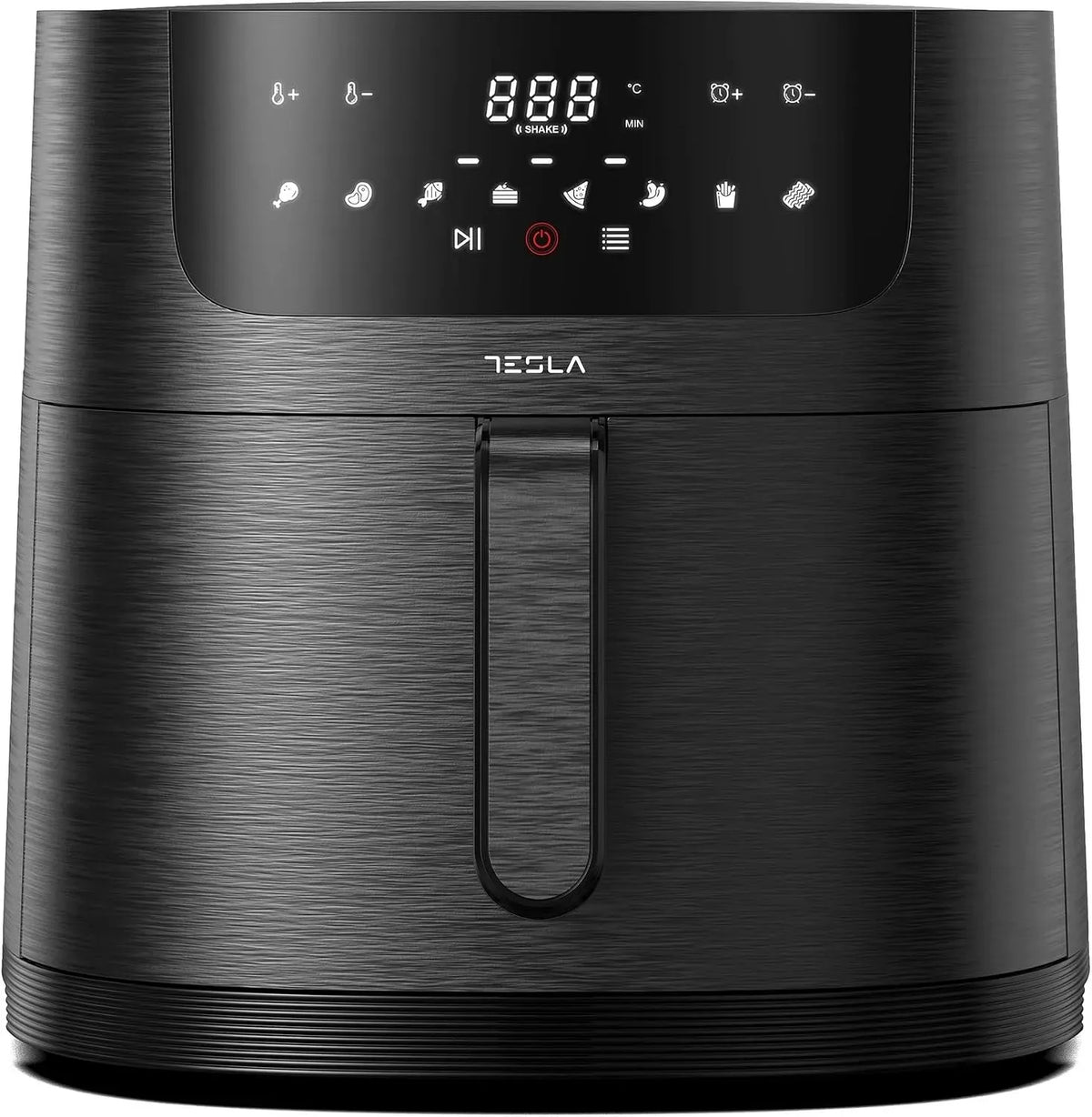 Friteuse à air chaud, 8 L, 8 programmes, 80 à 200 °C, Tesla AF800B, Rappel de remuage automatique, Circulation d'air à 360°, Capacité 8L