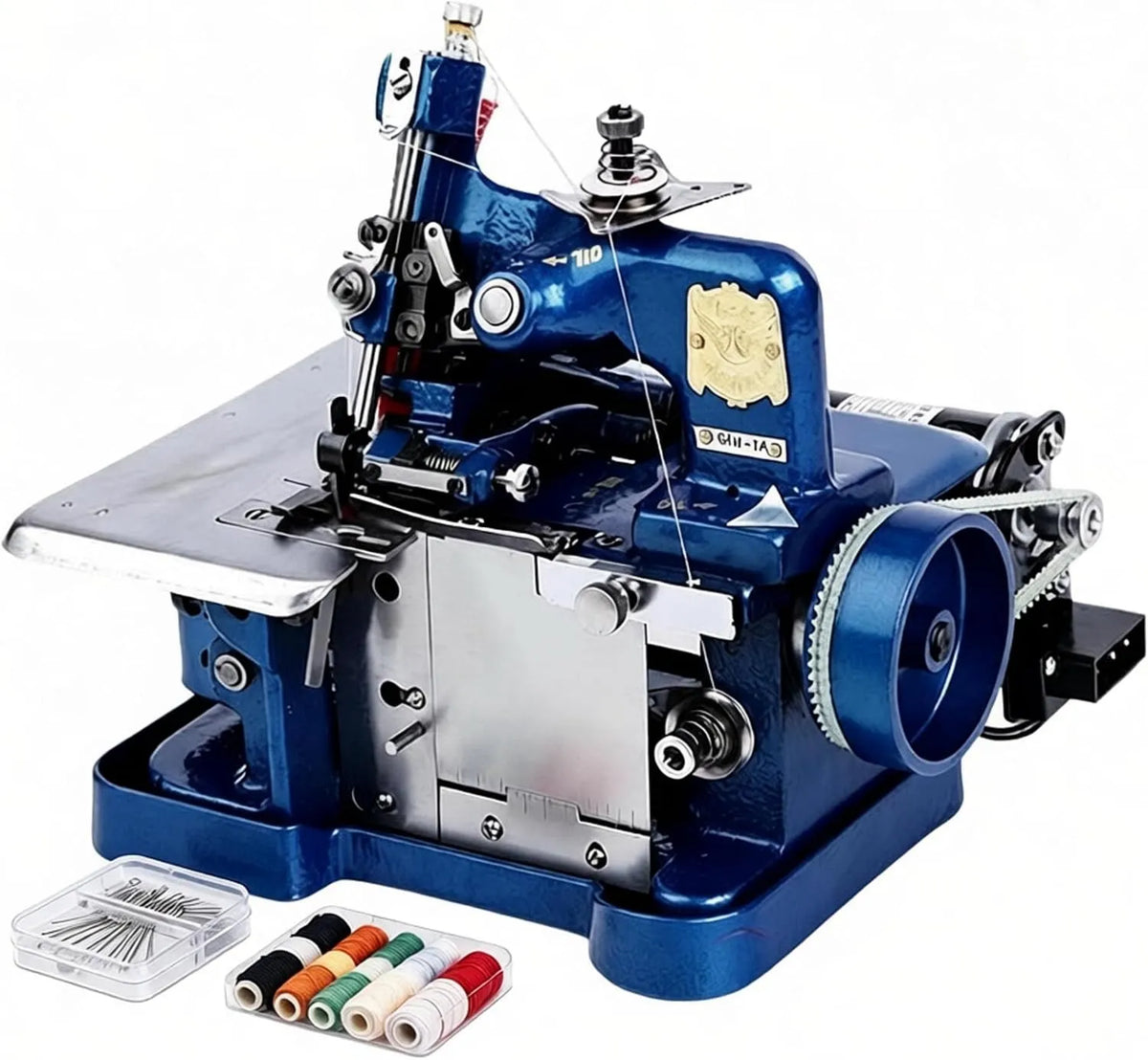 3000SPM Machine de surjeteuse, industriel, bleu