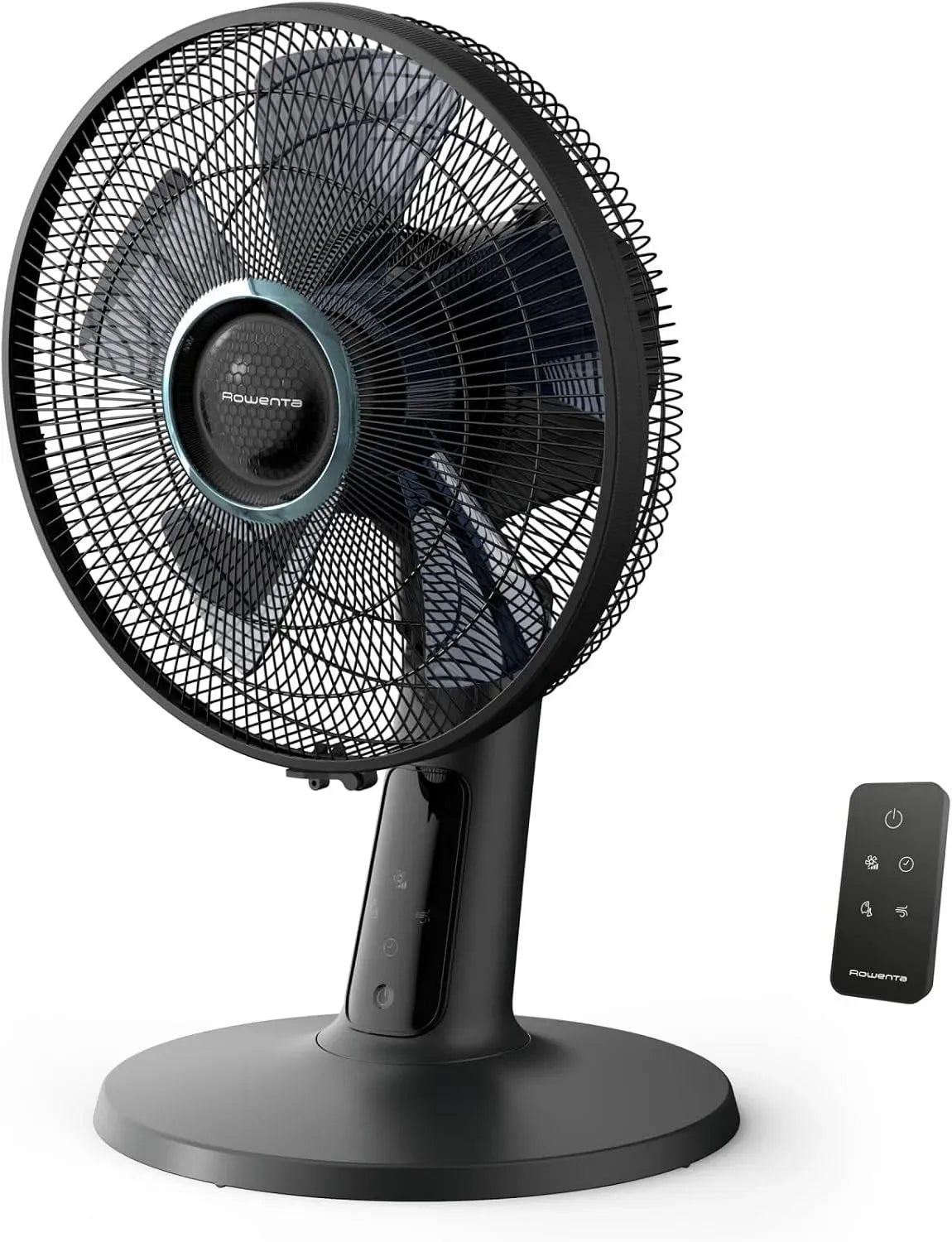 Rowenta VU2750 Ventilateur, 32 dB, oscillation, silencieux, noir, Turbo Silence Extreme+, débit d'air jusqu'à 7,5 m, oscillation 120°