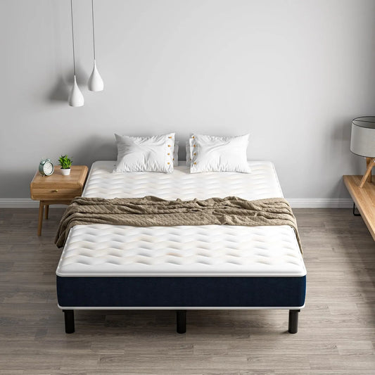 Ensemble Matelas et Sommier 140x190cm – rembourrage en mousse, 140 × 190cm, 15cm