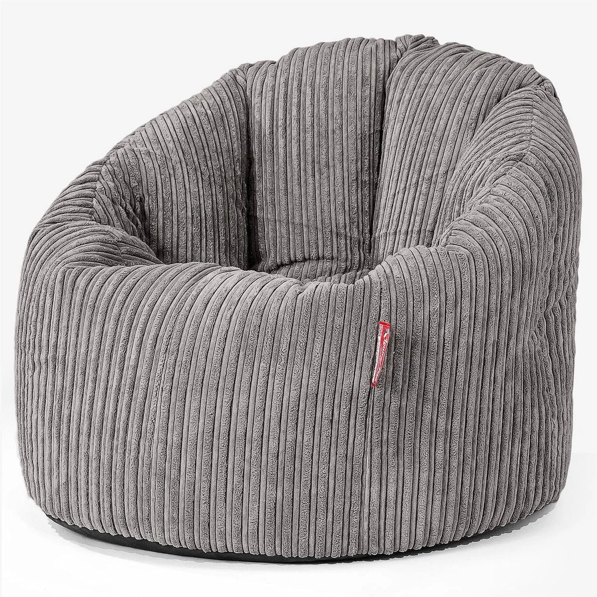 Chaise — Ivoire, en velours côtelé, avec dossier
