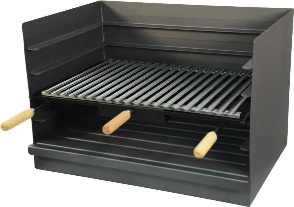 Tiroir de Barbecue Inox avec Grille 68x45x45 cm - El Zorro