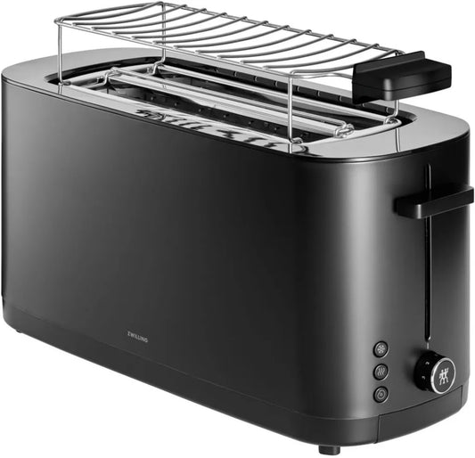 Grille-pain ZWILLING ENFINIGY, 3 Fonctions, 7 Niveaux de Brunissement, Mode Chauffe-Viennoiserie, Arrêt Automatique, Noir
