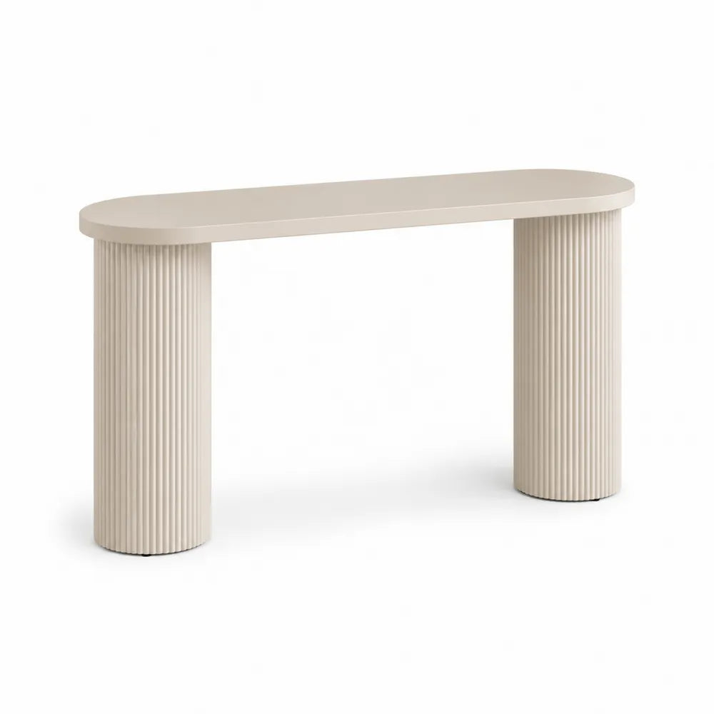 Console en bois MDF beige 120x30x80 cm