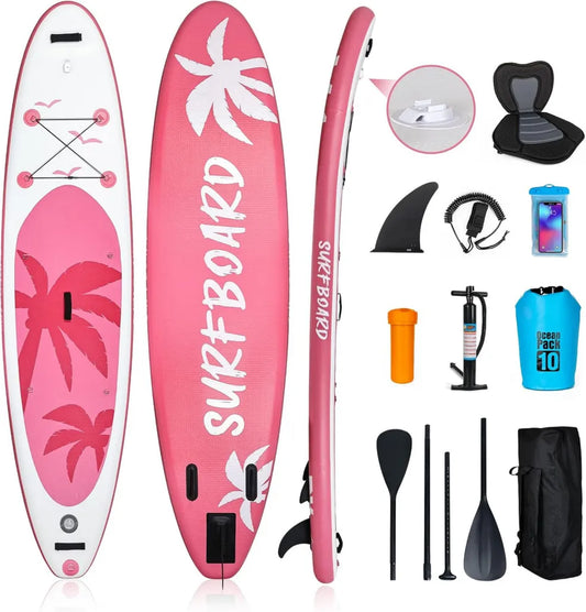 Ensemble Complet SUP Gonflable 335cm – Planche et Kayak pour 2 Adultes, Pagaie Aluminium, Sac à Dos, Siège Kayak, Support Caméra, Pompe – Poids Max 150 kg