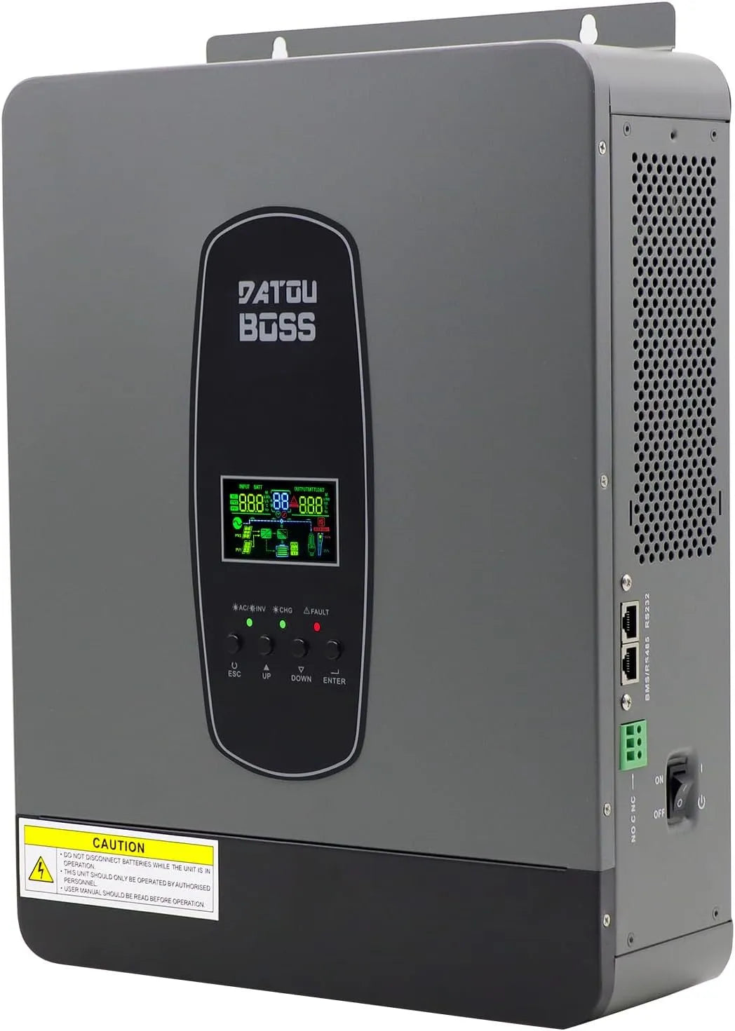 Onduleur solaire hybride et convertisseur-chargeur MPPT, 3000W, 24V, alimentation solaire, onde sinusoïdale pure, avec régulateur MPPT, 230v