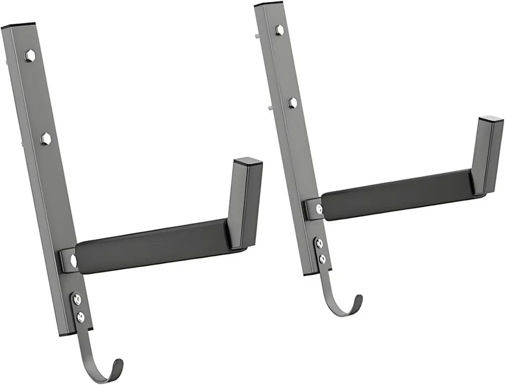 Supports muraux pour kayak, capacité 90,7 kg, rembourrage et crochets pour pagaies, acier au carbone