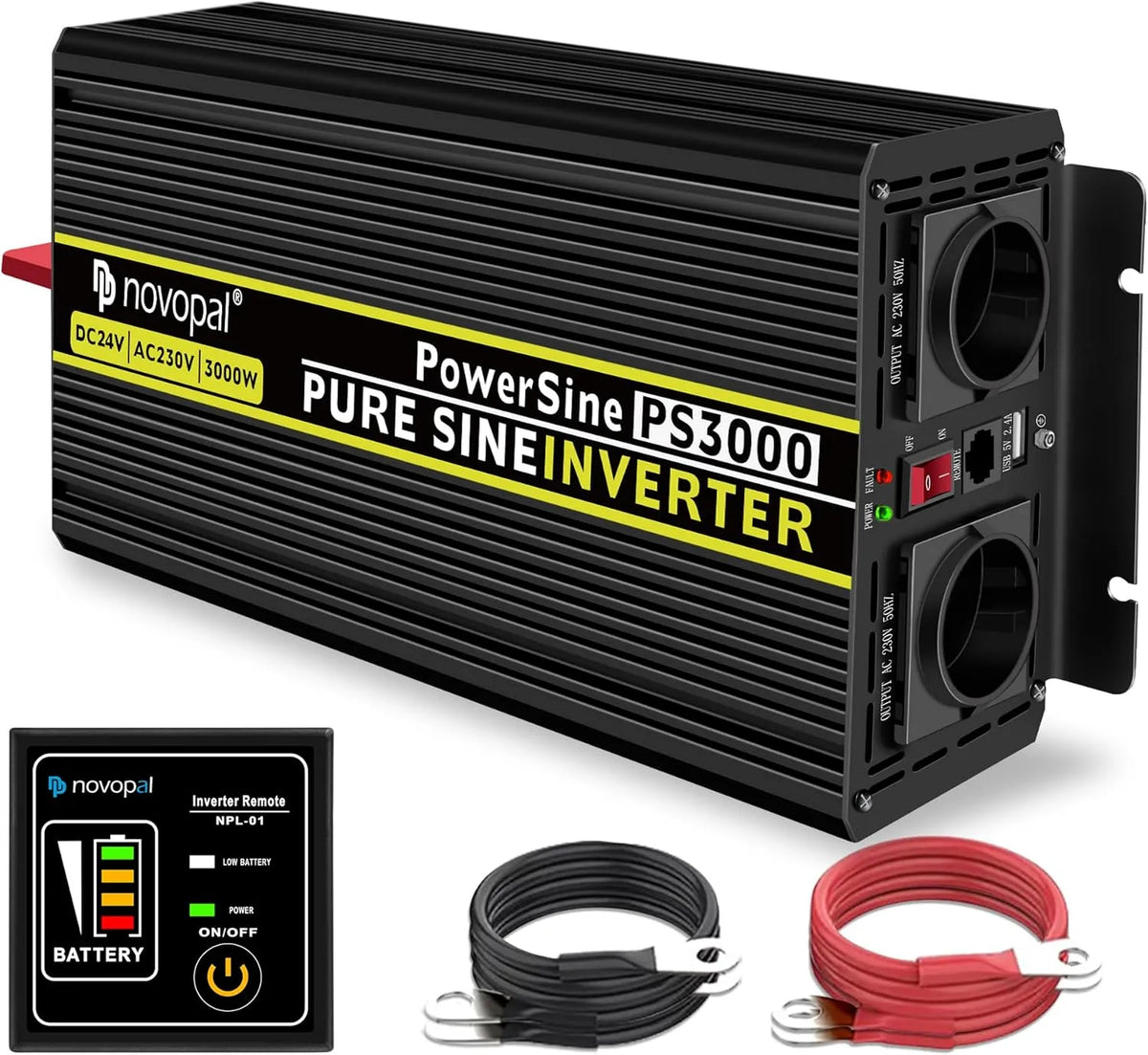 Convertisseur CC-CA et convertisseur de tension, 3000W, 6000W, 24V, 220V, pour camping et camping-car