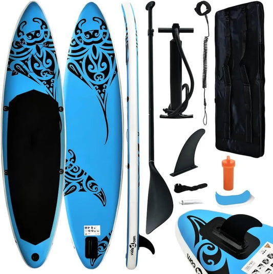 Planche de Paddle Gonflable 305x76 cm avec Pagaie et Accessoires
