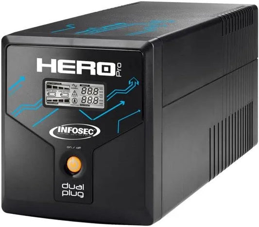 Onduleur sans interruption et alimentation de secours UPS, 700W, 1200VA, prise Schuko