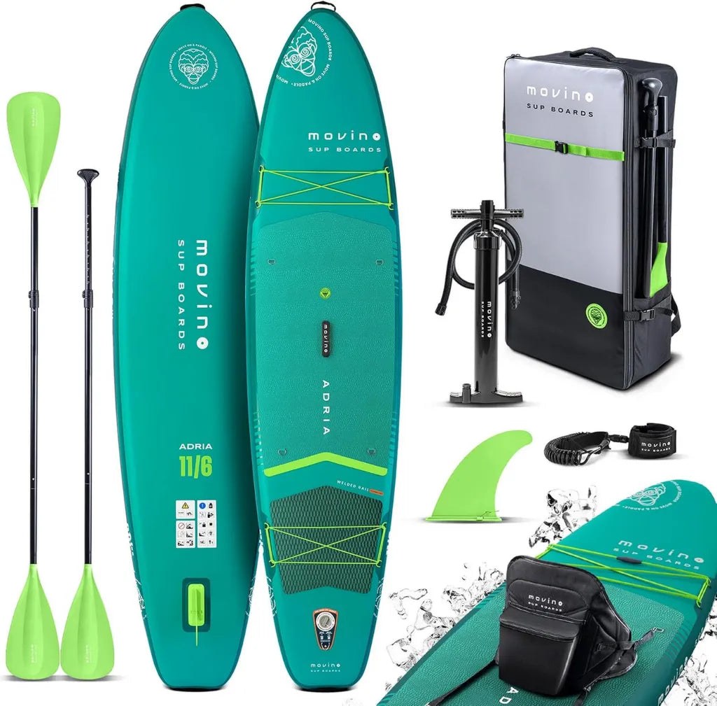 Planche de Paddle Gonflable 2-en-1 Sup & Kayak Adulte - 350 x 83 x 15 cm - Charge Max 165 kg avec Pagaie