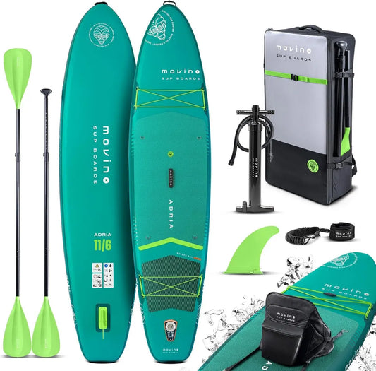 Planche de Paddle Gonflable 2-en-1 Sup & Kayak Adulte - 350 x 83 x 15 cm - Charge Max 165 kg avec Pagaie