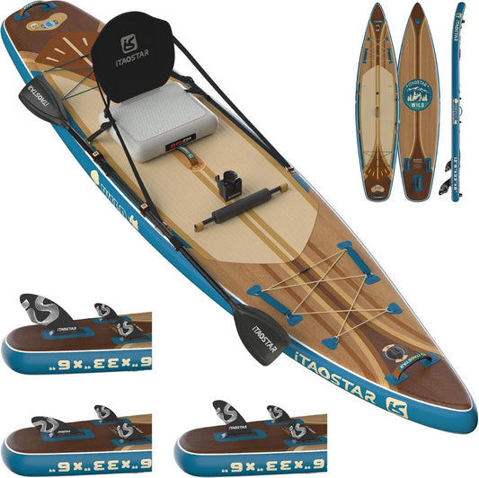 Planche de Paddle Gonflable iTAOSTAR Wild avec Siège - Dimensions et Équipement Premium