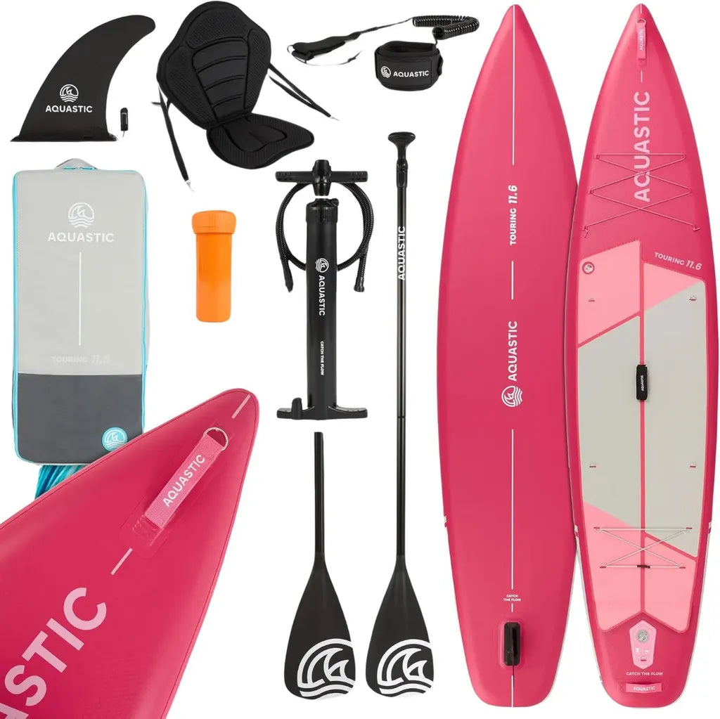 AQUASTIC Touring 11'6' Planche de Paddle Stand Up Polyvalente
