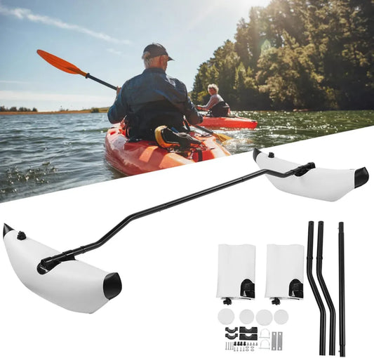 Kit de Stabilisation pour Canoë Gonflable en PVC - Accessoire Flottant Équilibré pour Kayak