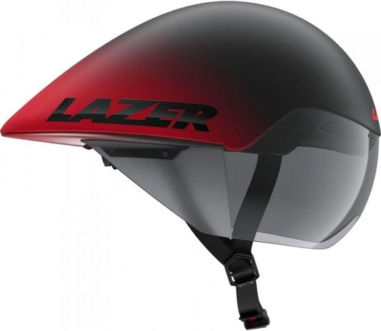 Casque Lazer KinetiCore Volante Unisexe, Noir Mat et Rouge, Taille M (55-59 cm)