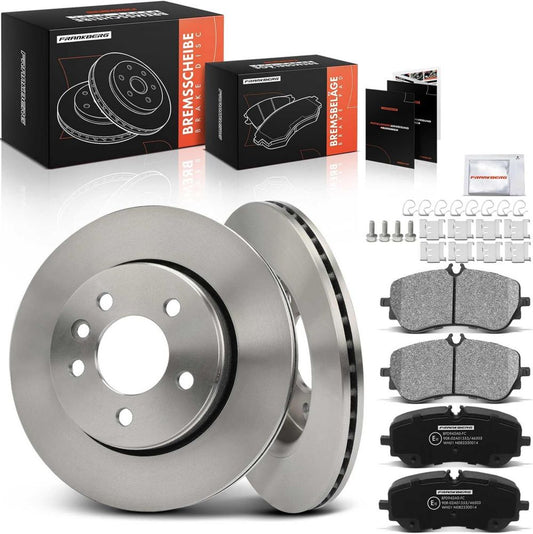 Frankberg Kit de Frein Arrière pour Grand California Camper - 2 Disques et 4 Plaquettes Compatibles avec SCB SCC Crafter SX SY