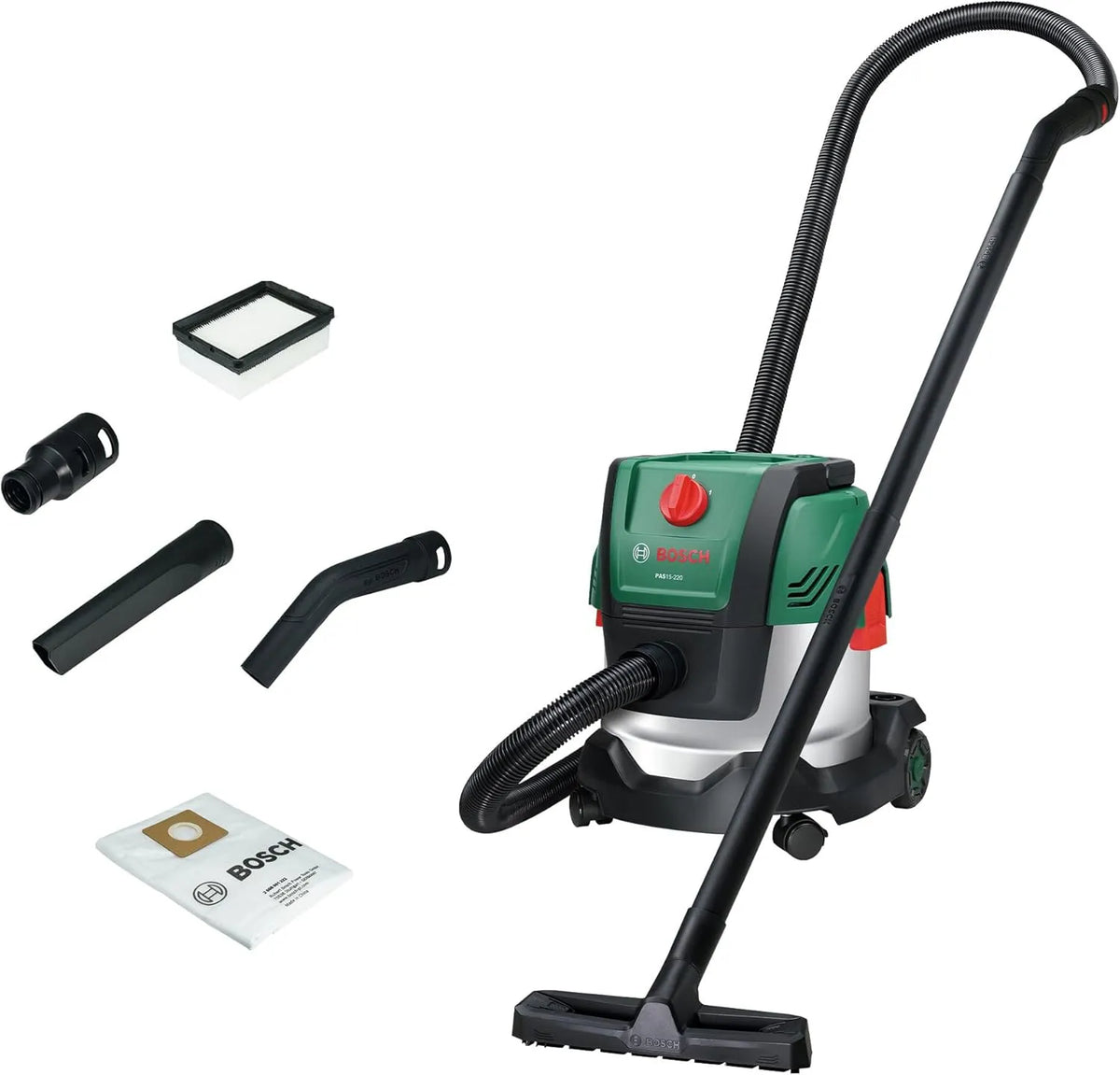 Bosch PAS15-220 Aspirateur eau et poussière et aspirateur industriel – 2,2 m
