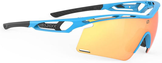 Lunettes de Soleil Unisexe Rudy Project Tralyx, Azur Mat et Multilaser Orange