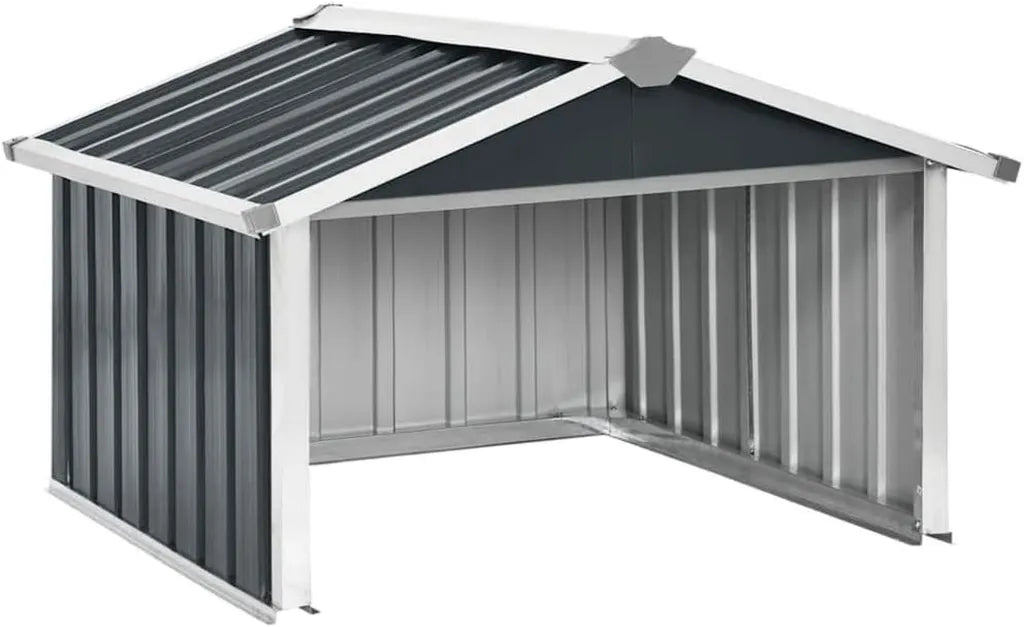 Abri de Protection pour Robot Tondeuse, Acier Galvanisé, Anthracite, 92x97x63 cm