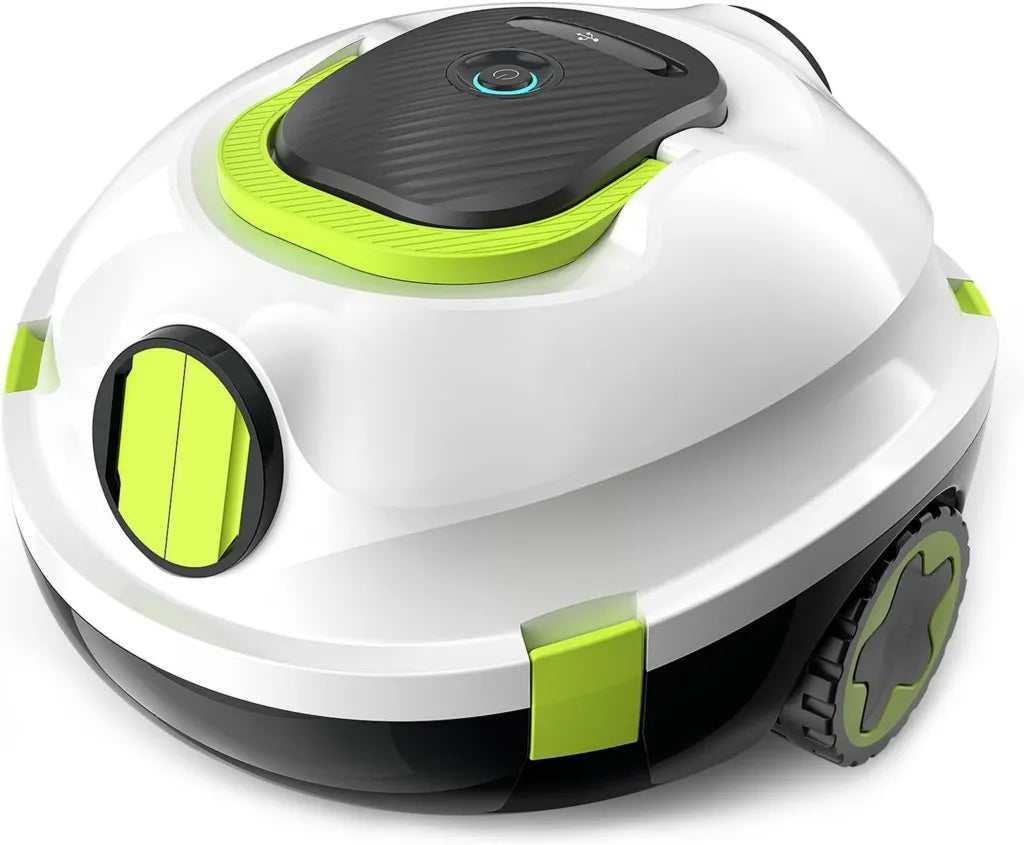Robot Piscine sans Fil MEDOXA, Aspirateur Automatique, Autonomie 120 Min, Stationnement Auto, Léger et Puissant pour Piscines 110m²