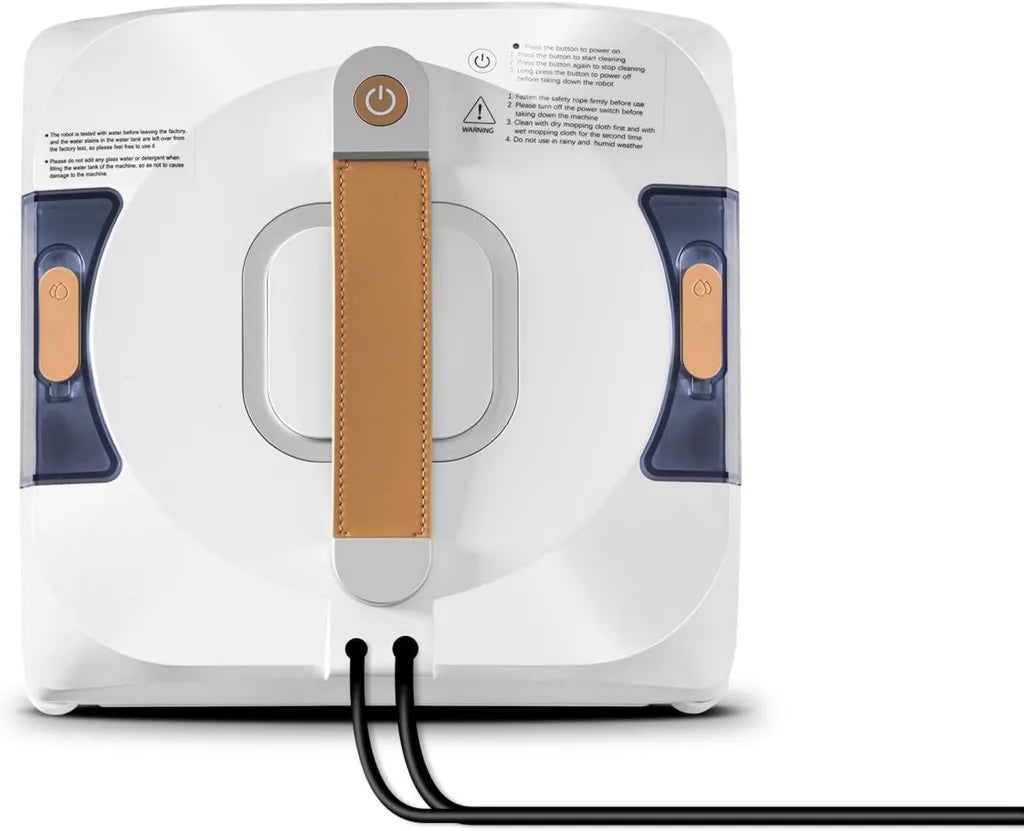 Robot de nettoyage de vitres intelligent avec double pulvérisation, réservoir 110 ml, usage intérieur et extérieur
