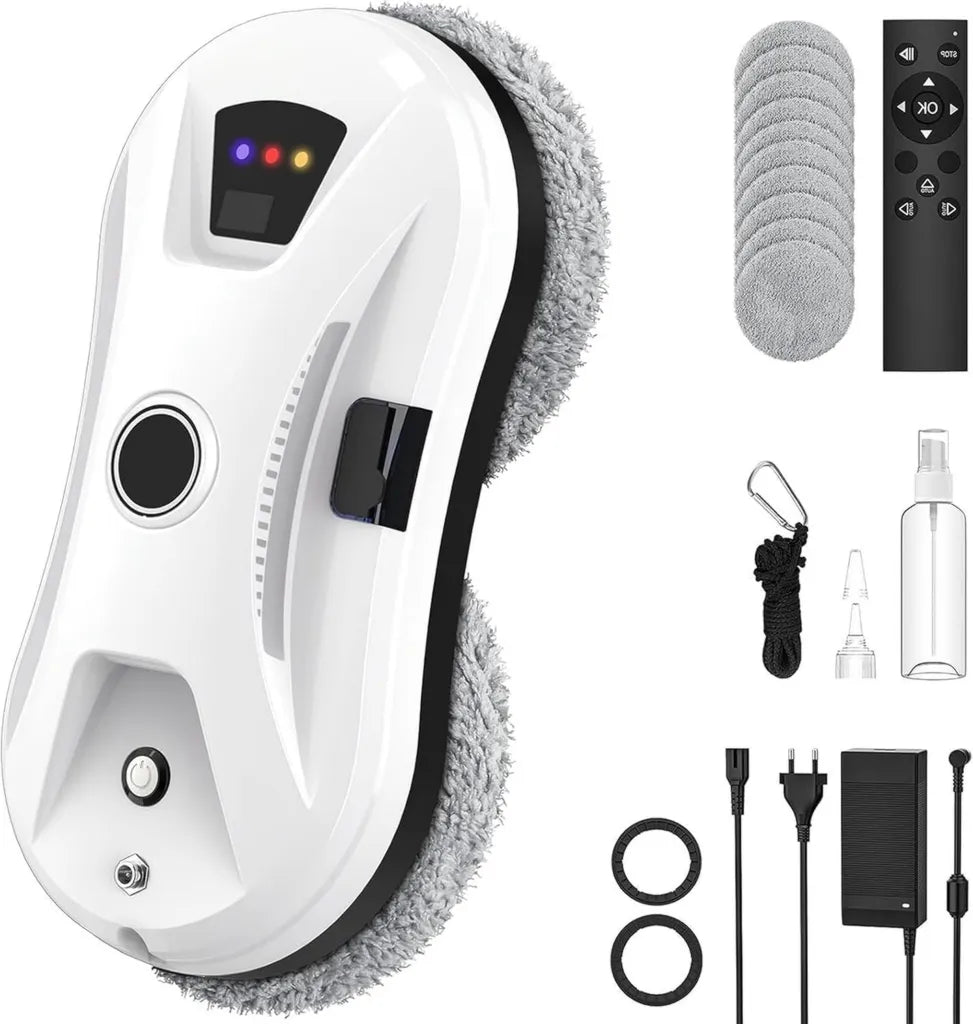 Robot Nettoyeur de Vitres Osmo RoboClean avec Aspiration Puissante et Pulvérisation Automatique