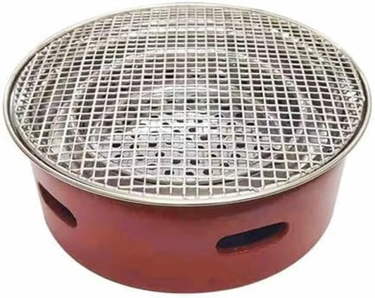 Barbecue en Argile Portable, Gril Rond pour Extérieur, Modèle Épaissi 14 x 6 Pouces