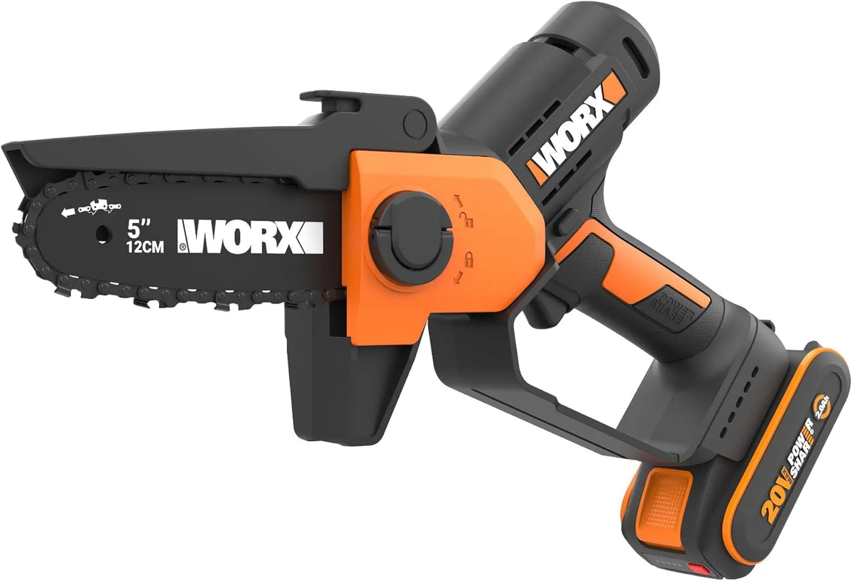 WORX WG326E Tronçonneuse, sans fil, format compact, 12 cm, 20V