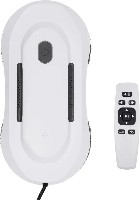 Robot lave-vitres automatique avec télécommande et sécurité anti-chute, aspiration puissante 2800 Pa, 10 tampons, usage domestique et professionnel