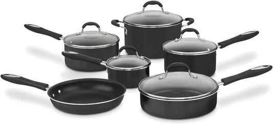 Ensemble de Cuisson Antiadhésif 11 Pièces Noir par Cuisinart