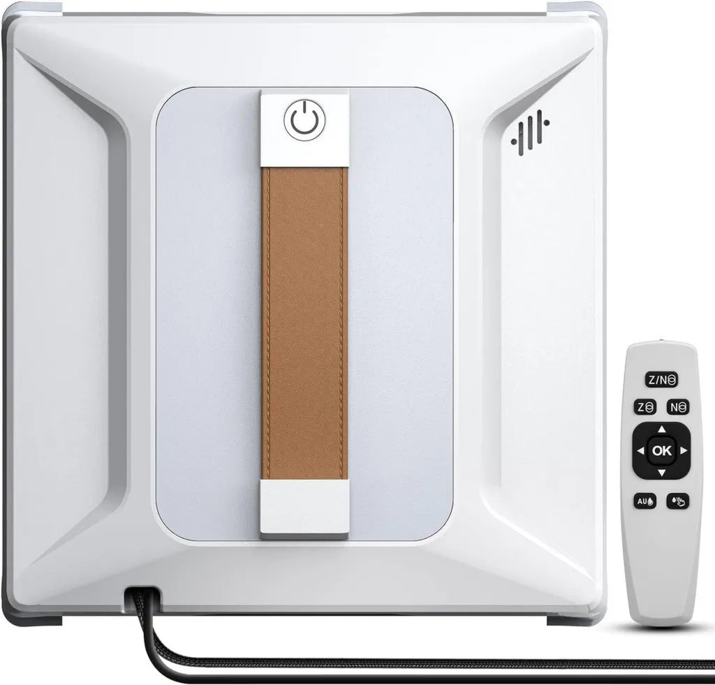 Robot lave-vitres intelligent Ehomfory 6000 PA avec télécommande, réservoir 100 ml et détection des bords