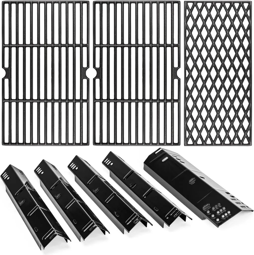 Kit de Remplacement pour Barbecue Dyna-Glo, 3 Plaques Chauffantes en Acier Émaillé et 3 Grilles de Cuisson