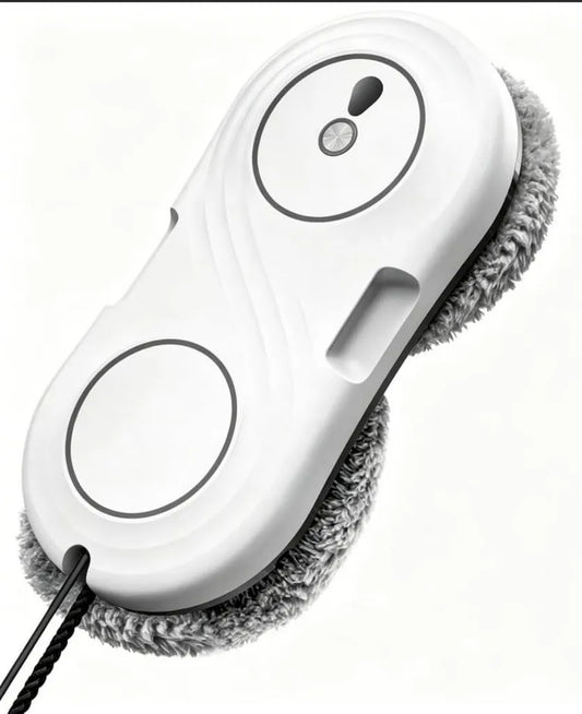 Robot lave-vitres intelligent, aspiration puissante 7000 Pa, design ultra-mince 63 mm, nettoyage précis à double hélice, détection de bordure, 3 modes automatiques