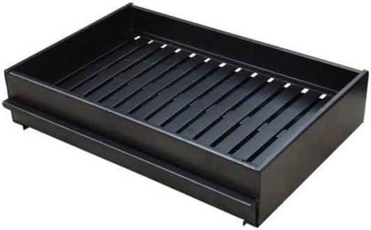 Grille de Barbecue en Acier avec Tiroir à Cendres Intégré - Dimensions 48x35x11 cm