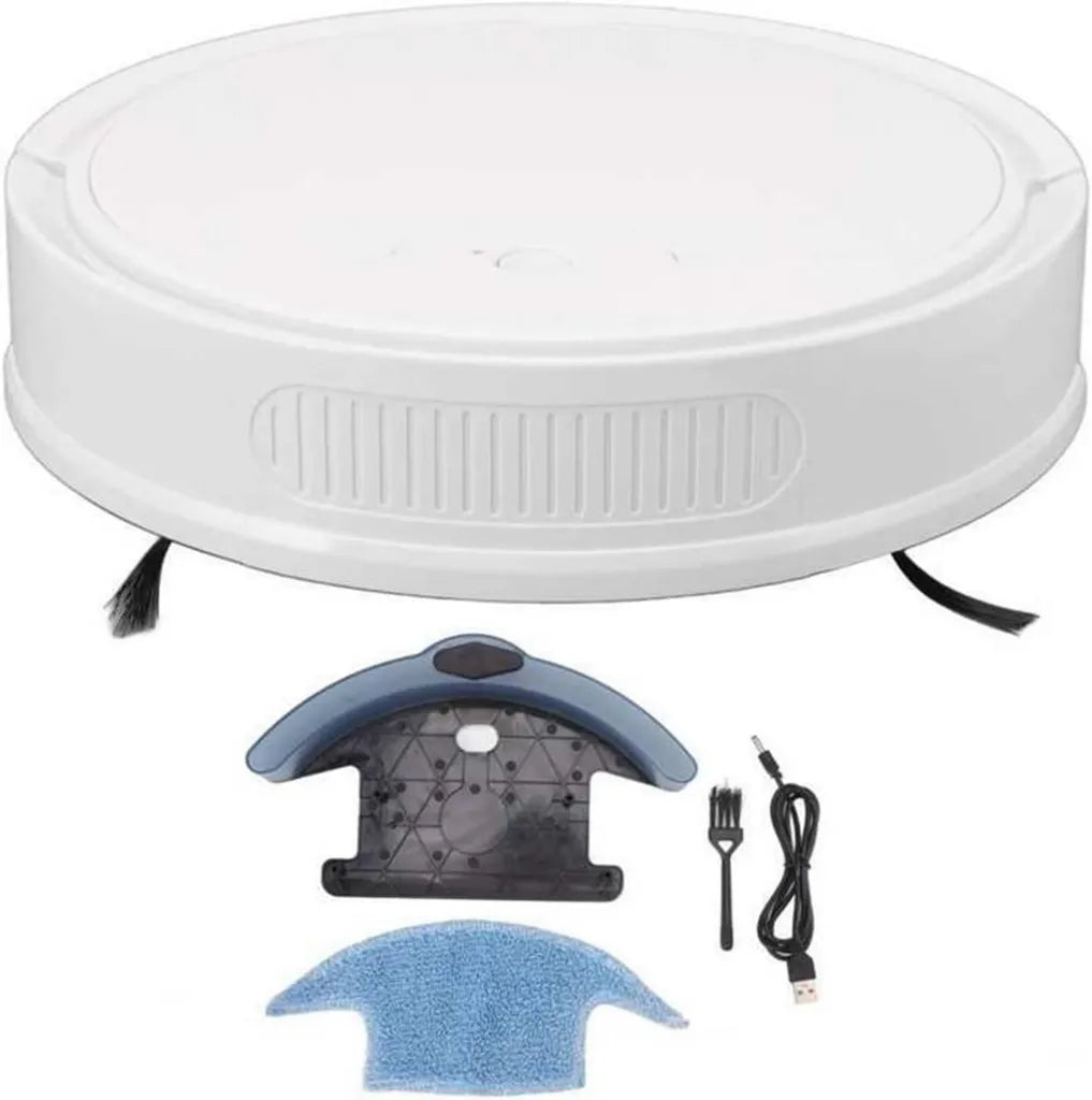 Aspirateur Robot Intelligent DieffematicJQX avec Forte Aspiration et Télécommande - Blanc