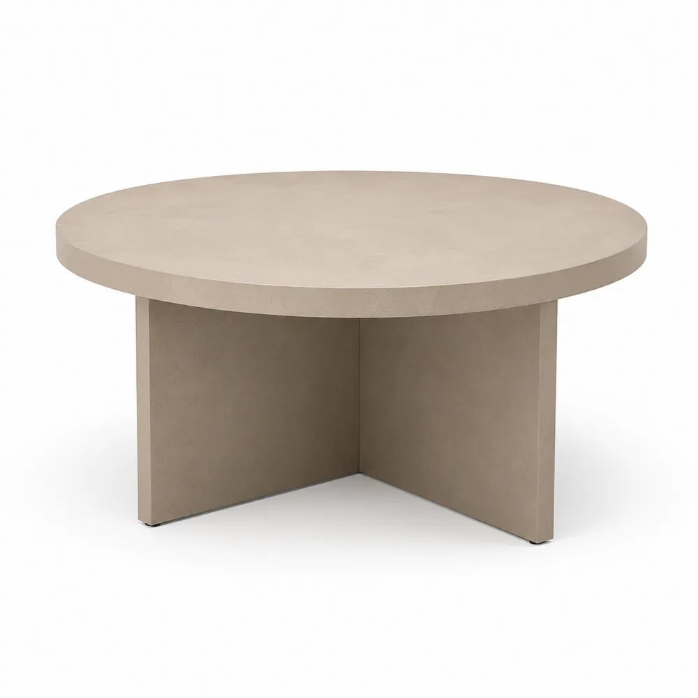 Table ronde en béton pour extérieur 90 cm