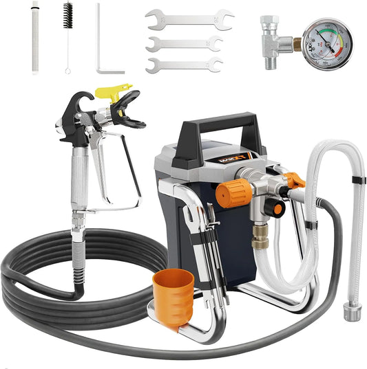 Pistolet à peinture et pulvérisateur de peinture – usage professionnel, 7,5m, 240V, 50Hz, 44L