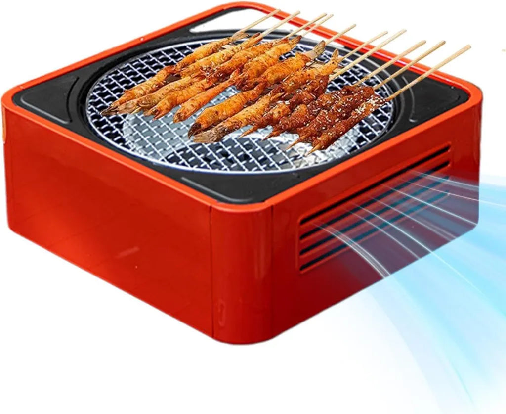Gril portable de camping - Barbecue compact au charbon pour extérieur
