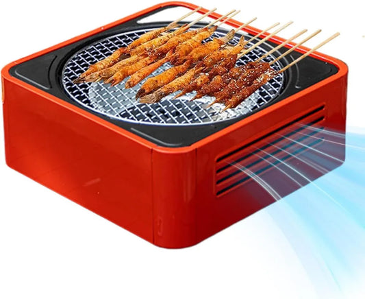 Gril portable de camping - Barbecue compact au charbon pour extérieur