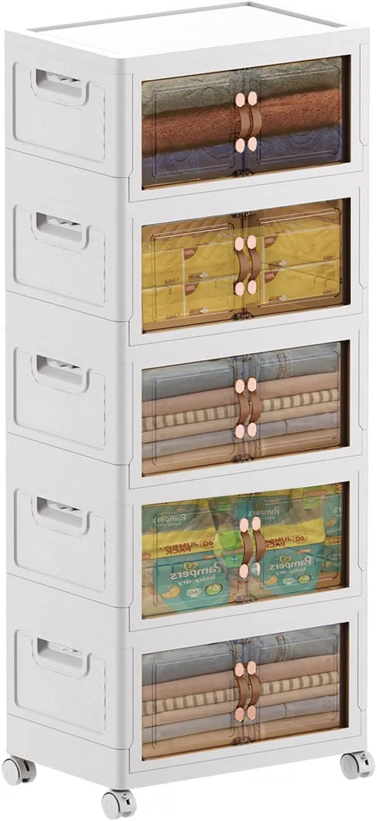 Armoire de rangement – en plastique, avec rangement, avec armoire, pliable, en métal