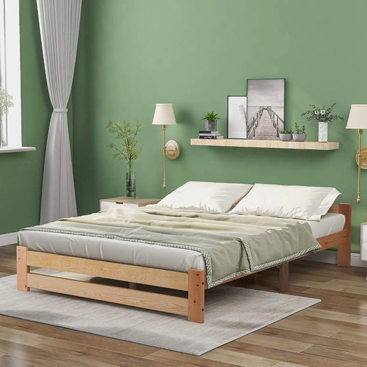 Merax Lit futon en Bois Massif — 200 × 140 cm
