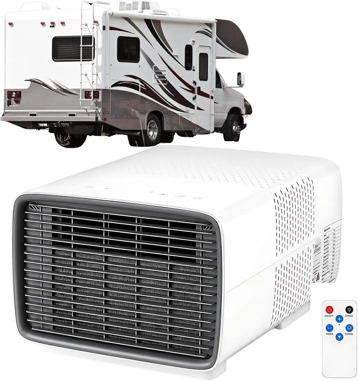 Climatiseur 3-en-1., silencieux, camping, Clim de 2700 BTU, Camping-Car, Type 3-en-1. Solution Idéale pour Tente, Camion, Voiture et Niche de Chien
